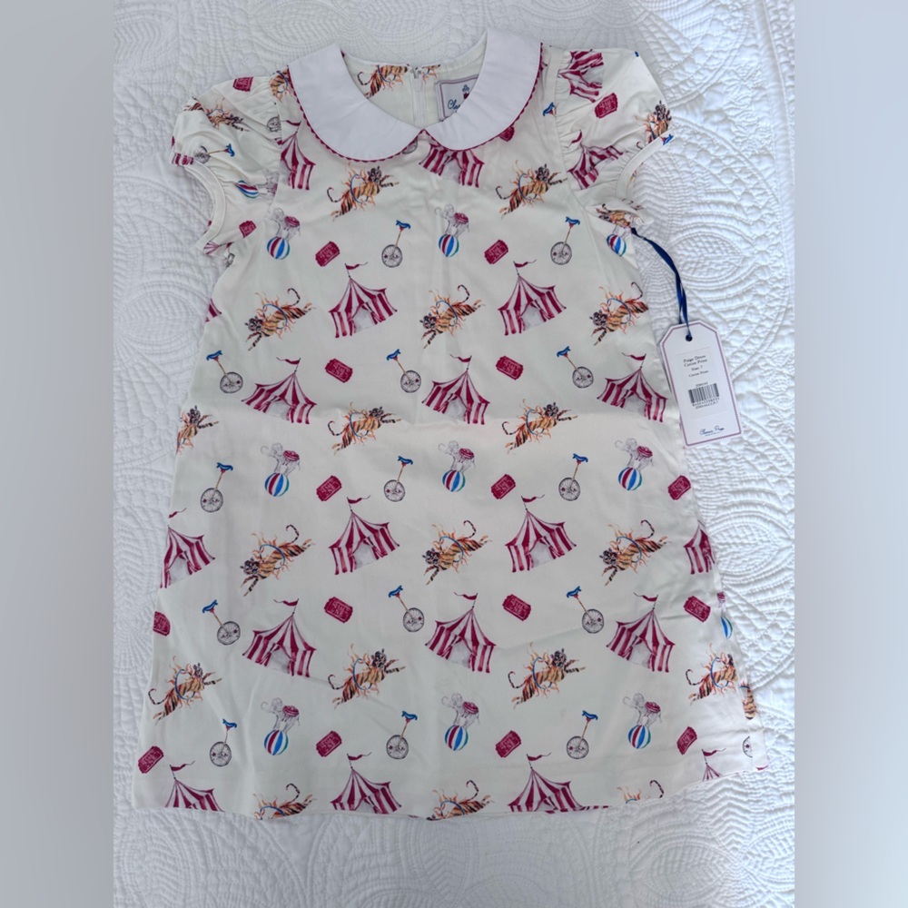 New CLASSIC PREP  Paige Dress, Circus Print
Peter pan collar, puff sleeve - Picture 4 of 6